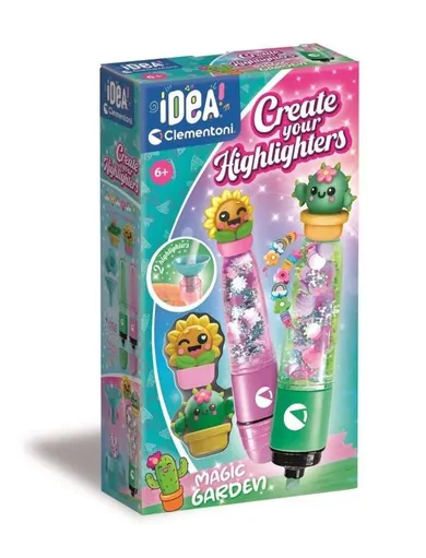 Clementoni, Idea, fabryka markerów, magiczny ogród, zestaw kreatywny