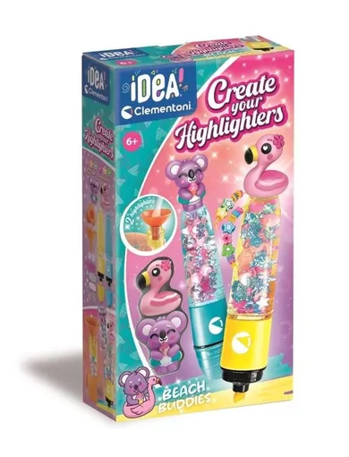 Clementoni, Idea, fabryka markerów, plażowi przyjaciele, zestaw kreatywny