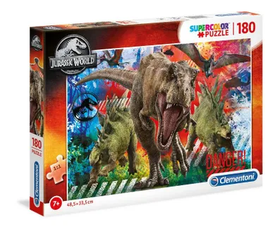 Clementoni, Jurassic world, puzzle, 180 elementów