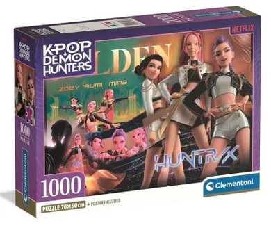 Clementoni, K-pop Demon Hunters, puzzle, 1000 elementów
