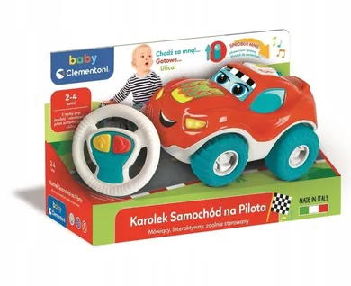 Clementoni, Karolek, pojazd zdalnie sterowany, zabawka interaktywna