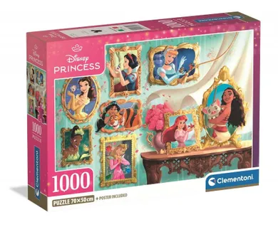 Clementoni, Księżniczki Disneya, puzzle, 1000 elementów