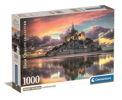 Clementoni, Le Magnifique Mont Saint-Michel, puzzle, 1000 elementów