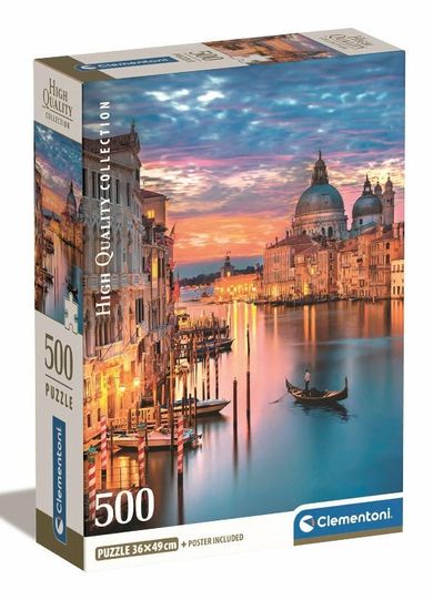 Clementoni, Lighting Venice, puzzle, 500 elementów
