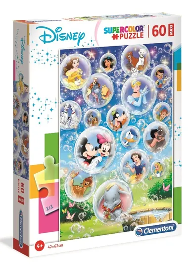 Clementoni, Maxi, Super kolor, Disney Classic, puzzle, 60 elementów