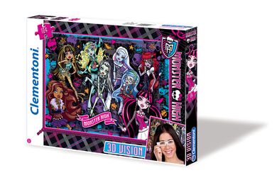Clementoni, Monster High, puzzle 3D, 104 elementy