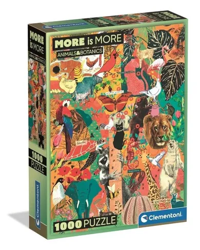 Clementoni, More is More, Animals Botanics, puzzle, 1000 elementów
