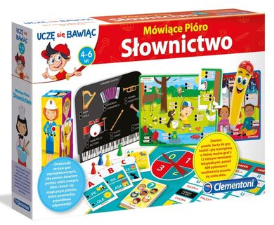 Clementoni, Mówiące pióro, słownictwo, gra edukacyjna