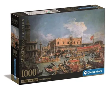 Clementoni, Museum, Canaletto, Pałac Dożów w Wenecji, puzzle, 1000 elementów