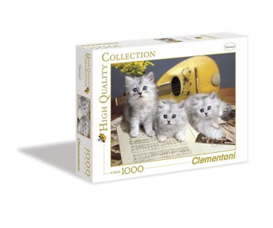 Clementoni, Muzyczne koty, puzzle, 1000 elementów