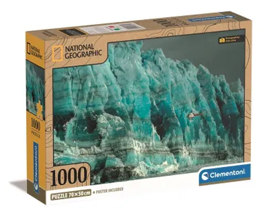 Clementoni, National Geographic, Lodowiec, puzzle, 1000 elementów