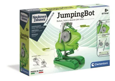 Clementoni, Naukowa Zabawa, JumpingBot, skaczący robot, zabawka edukacyjna
