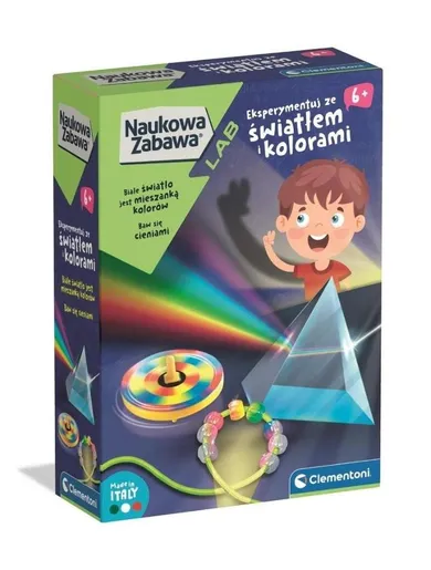Clementoni, Naukowa Zabawa, Światło i kolory, zestaw edukacyjny