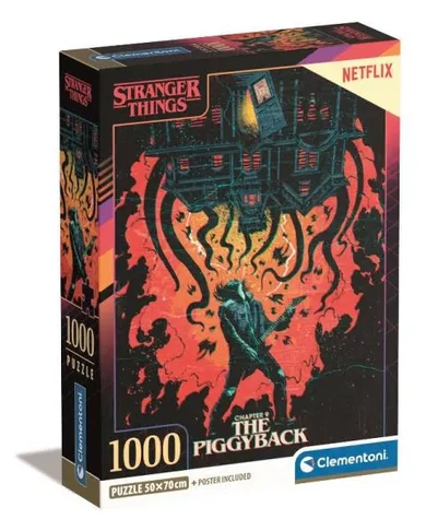 Clementoni, Netflix Strangers Things, puzzle, 1000 elementów