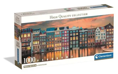 Clementoni, Panorama, Bright Amsterdam, puzzle, 1000 elementów