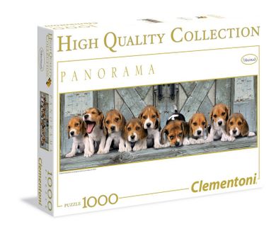 Clementoni, Panorama, Psy rasy Beagle, puzzle, 1000 elementów