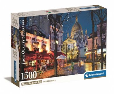 Clementoni, Paris, Montmartre, puzzle, 1500 elementów