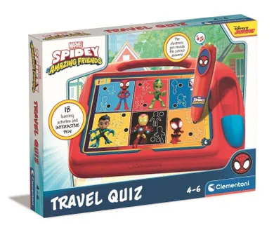 Clementoni, Spidey i super-kumple, Travel Quiz, gra interaktywna