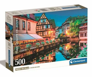 Clementoni, Starówka w Strasburgu, puzzle, 500 elementów
