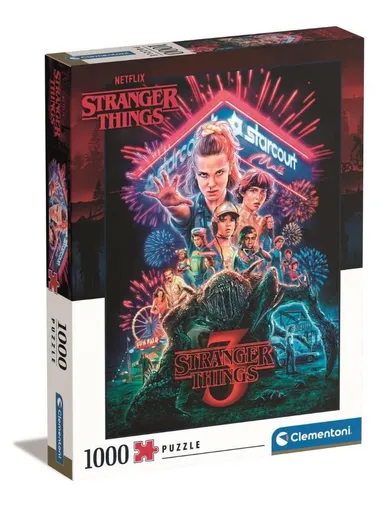 Clementoni, Stranger Things, puzzle, 1000 elementów