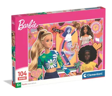 Clementoni, Super, Barbie, puzzle, 104 elementów