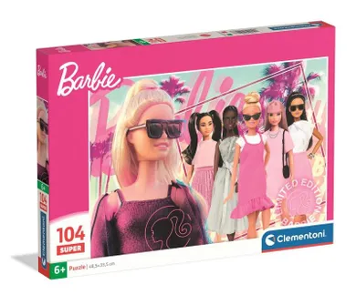 Clementoni, Super, Barbie, puzzle, 104 elementów