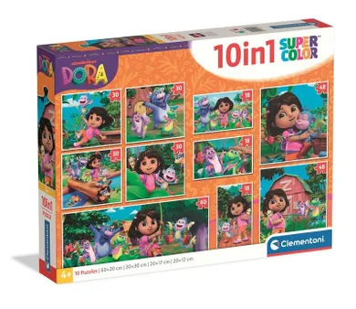 Clementoni, Super Color, Dora the Explorer, puzzle 10w1