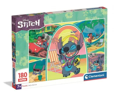 Clementoni, Super Color, Lilo i Stitch, puzzle, 180 elementów