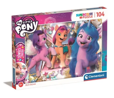 Clementoni, Super Color, My Little Pony, puzzle, 104 elementy