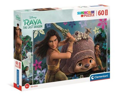 Clementoni, Super Color, Raya i ostatni smok, puzzle maxi, 60 elementów