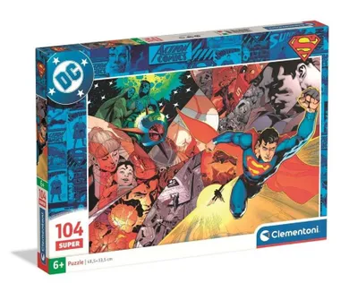 Clementoni, Super Color, Superman, puzzle, 104 elementy