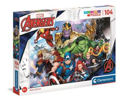 Clementoni, Super Color, The Avengers, puzzle, 104 elementy