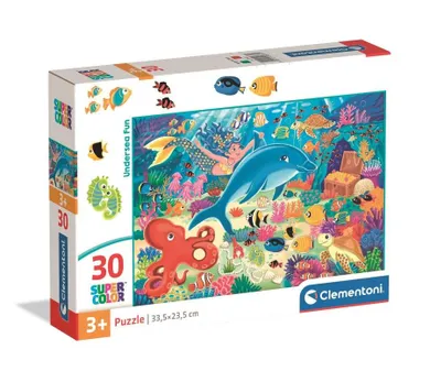 Clementoni, Super Color, Undersea Fun, puzzle, 30 elementów
