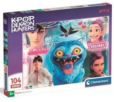 Clementoni, Super K-pop Demon Hunters, puzzle, 104 elementy