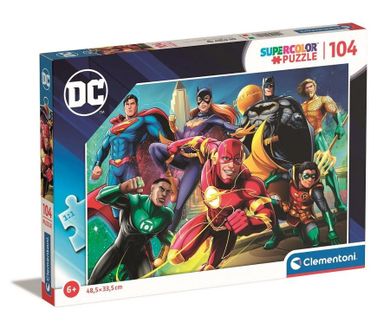 Clementoni, Super Kolor, DC Comics, puzzle, 104 elementy