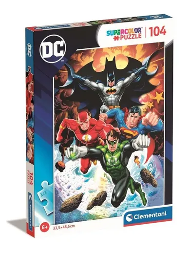 Clementoni, Super Kolor DC Comics, puzzzle, 104 elementy