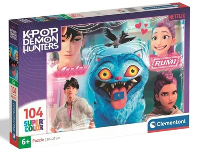 Clementoni, Super kolor, K-pop Demon Hunters, puzzle, 104 elementy
