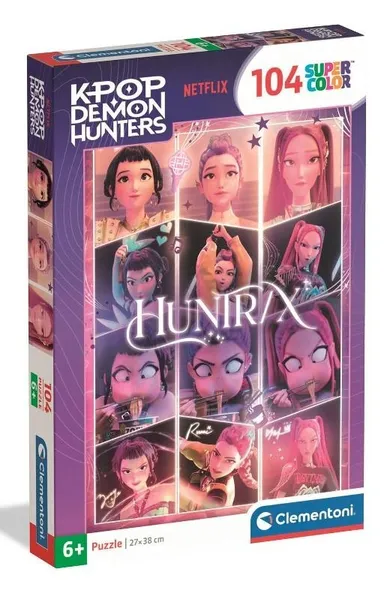 Clementoni, Super kolor, K-pop Demon Hunters, puzzle, 104 elementy