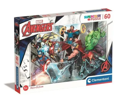 Clementoni, Super Kolor, The Avengers, puzzle, 60 elementów