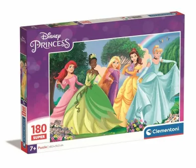 Clementoni, Super, Księżniczki Disneya, puzzle, 180 elementów