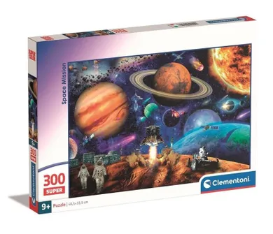 Clementoni, Super, Space Mission, puzzle, 300 elementów