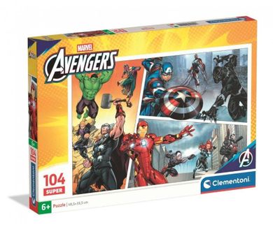 Clementoni, Super, The Avengers, puzzle, 104 elementów