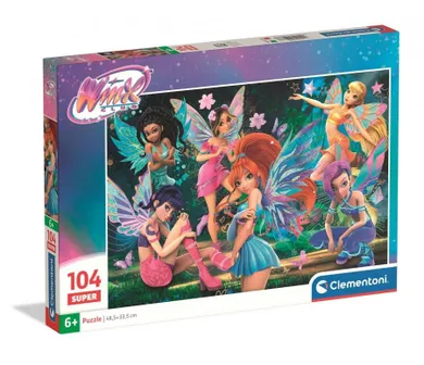 Clementoni, Super, Winx, puzzle, 104 elementów