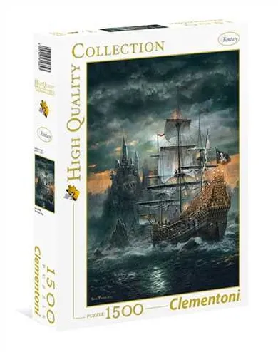 Clementoni, The pirate ship, puzzle, 1500 elementów