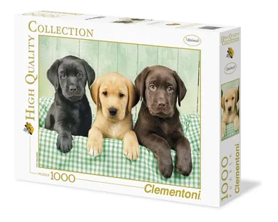 Clementoni, Trzy labradory, puzzle, 1000 elementów