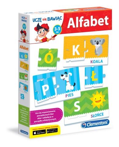 Clementoni, Uczę się bawiąc, Alfabet, gra edukacyjna