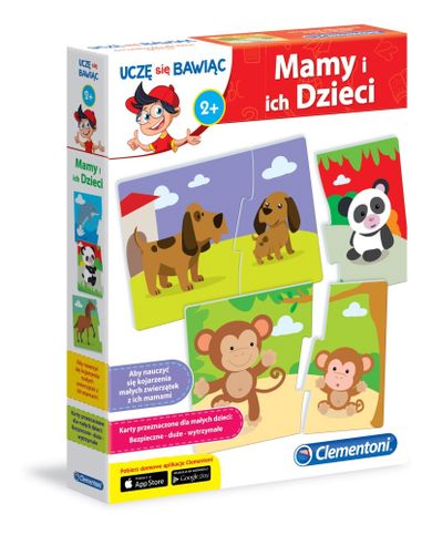 Clementoni, Uczę się bawiąc, Mamy i ich dzieci, puzzle edukacyjne