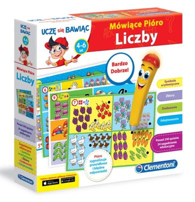 Clementoni, Uczę się bawiąc, Mówiące pióro, Liczby, gra edukacyjna