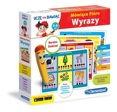 Clementoni, Uczę się bawiąc, Mówiące pióro, Wyrazy, gra edukacyjna