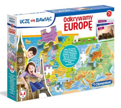 Clementoni, Uczę Się Bawiąc, Odkrywamy Europę, puzzle, 104 elementy